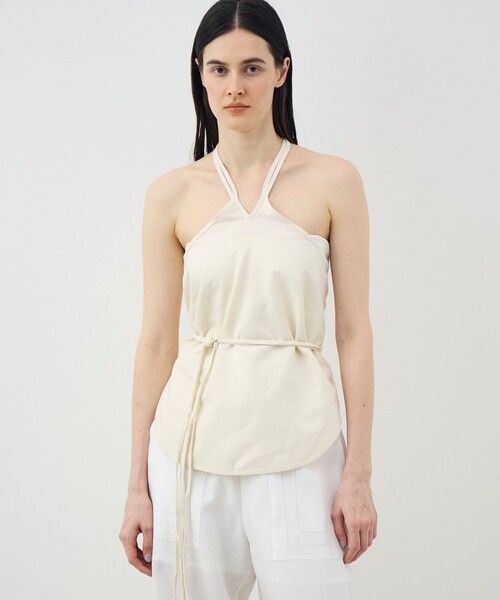 BASERANGE(ベースレンジ)の「BASERANGE MAR TOP シルク ホルターネックトップ(シャツ/ブラウス・レディース・ブラック・S)」の3枚目の写真