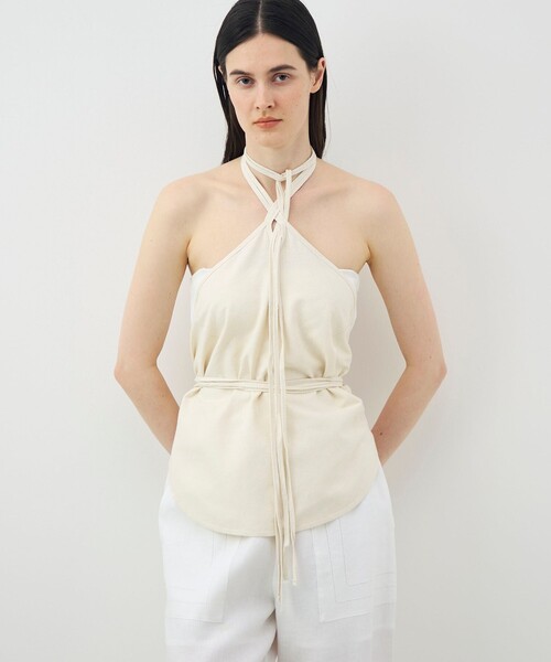 BASERANGE(ベースレンジ)の「BASERANGE MAR TOP シルク ホルターネックトップ(シャツ/ブラウス・レディース・ブラック・S)」の10枚目の写真