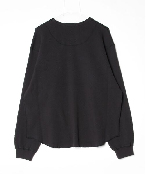 FACETASM(ファセッタズム)の「FACETASM/ファセッタズム/THRMAL KNIT LONG TEE(Tシャツ/カットソー・メンズ・グレー/ブラック・4)」の3枚目の写真