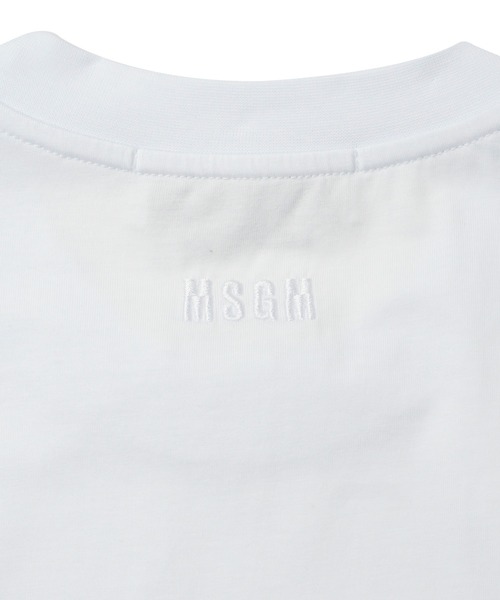 MSGM(エムエスジーエム)の「タフタフリル クルーネックTシャツ(Tシャツ/カットソー・レディース・ブラック/ホワイト・M/S)」の4枚目の写真