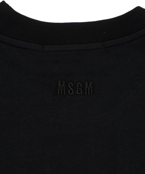 MSGM(エムエスジーエム)の「タフタフリル クルーネックTシャツ(Tシャツ/カットソー・レディース・ブラック/ホワイト・M/S)」の6枚目の写真