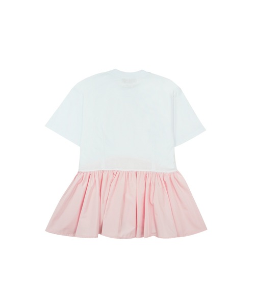 MSGM(エムエスジーエム)の「タフタフリル クルーネックTシャツ(Tシャツ/カットソー・レディース・ブラック/ホワイト・M/S)」の3枚目の写真