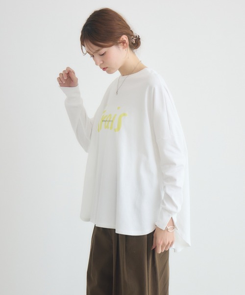 KATHARINE ROSS（キャサリンロス）の「【KATHARINE ROSS】ハンドロゴポンチョロンT（Tシャツ/カットソー・レディース・オフホワイト/イエロー・FREE）」の7枚目の写真