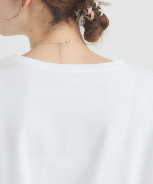 KATHARINE ROSS（キャサリンロス）の「【KATHARINE ROSS】ハンドロゴポンチョロンT（Tシャツ/カットソー・レディース・オフホワイト/イエロー・FREE）」の9枚目の写真