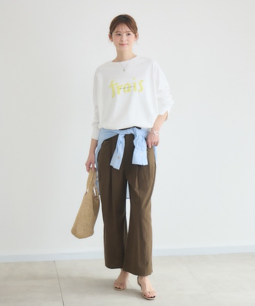 KATHARINE ROSS（キャサリンロス）の「【KATHARINE ROSS】ハンドロゴポンチョロンT（Tシャツ/カットソー・レディース・オフホワイト/イエロー・FREE）」の14枚目の写真