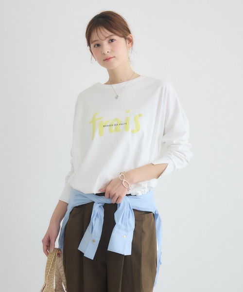 KATHARINE ROSS（キャサリンロス）の「【KATHARINE ROSS】ハンドロゴポンチョロンT（Tシャツ/カットソー・レディース・オフホワイト/イエロー・FREE）」の15枚目の写真