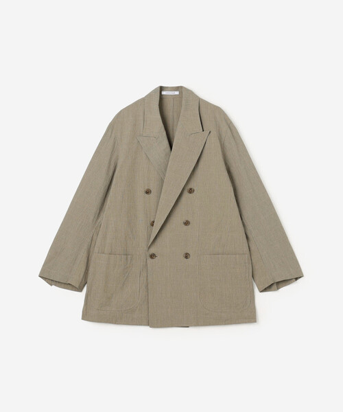 Bshop(ビショップ)の「CHEMISE D'ADAM | 〈別注〉コットン ダブルブレスト シャツジャケット WOMEN(テーラードジャケット・レディース・ブラウン系その他・36/38)」の2枚目の写真