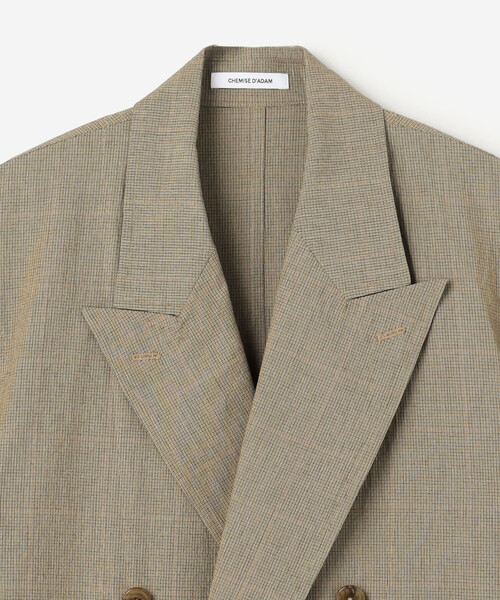 Bshop(ビショップ)の「CHEMISE D'ADAM | 〈別注〉コットン ダブルブレスト シャツジャケット WOMEN(テーラードジャケット・レディース・ブラウン系その他・36/38)」の4枚目の写真