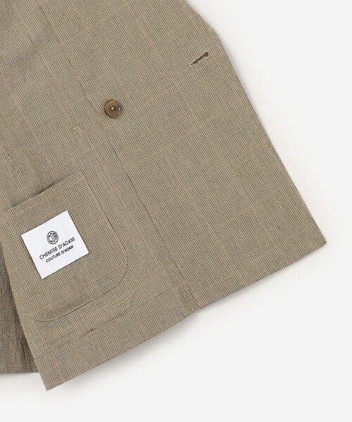 Bshop(ビショップ)の「CHEMISE D'ADAM | 〈別注〉コットン ダブルブレスト シャツジャケット WOMEN(テーラードジャケット・レディース・ブラウン系その他・36/38)」の7枚目の写真