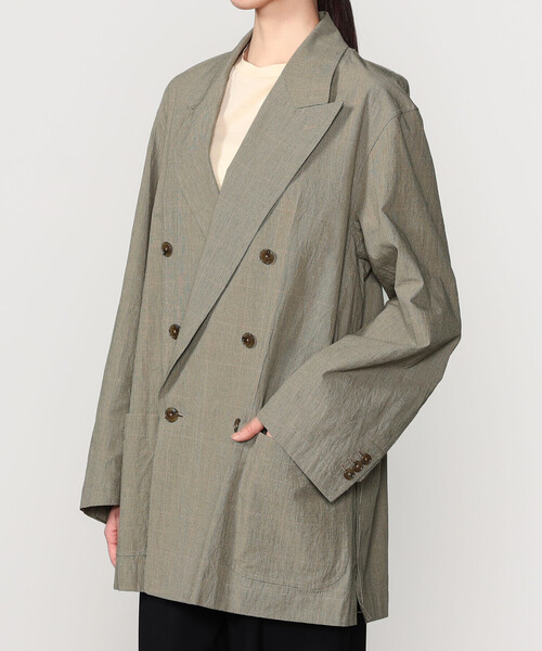 Bshop(ビショップ)の「CHEMISE D'ADAM | 〈別注〉コットン ダブルブレスト シャツジャケット WOMEN(テーラードジャケット・レディース・ブラウン系その他・36/38)」の12枚目の写真