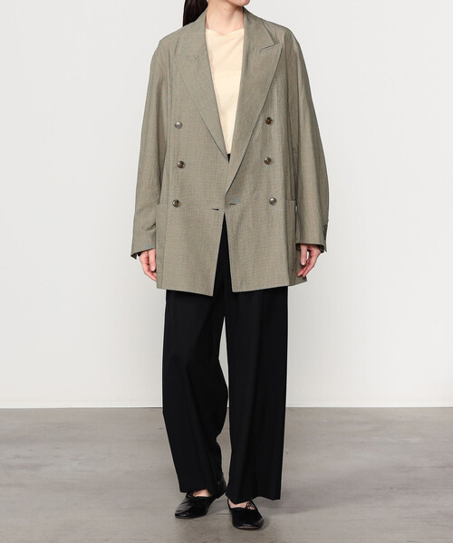 Bshop(ビショップ)の「CHEMISE D'ADAM | 〈別注〉コットン ダブルブレスト シャツジャケット WOMEN(テーラードジャケット・レディース・ブラウン系その他・36/38)」の13枚目の写真