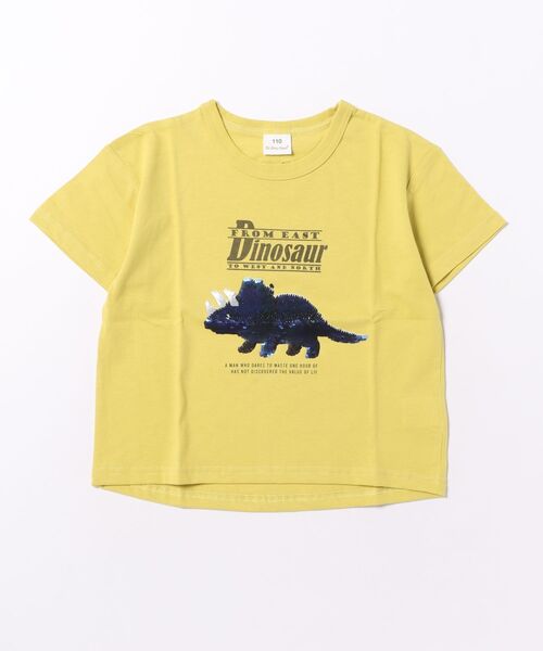 SKAPE（エスケープ）の「ｽﾊﾟﾝｺｰﾙTｼｬﾂ（Tシャツ/カットソー・キッズ・イエロー/ホワイト・90cm/100cm/110cm/120cm/130cm）」の9枚目の写真