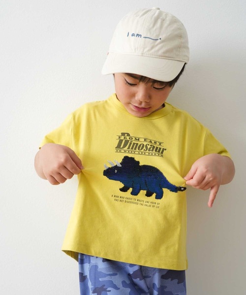 SKAPE（エスケープ）の「ｽﾊﾟﾝｺｰﾙTｼｬﾂ（Tシャツ/カットソー・キッズ・イエロー/ホワイト・90cm/100cm/110cm/120cm/130cm）」の11枚目の写真