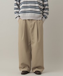 RAGEBLUE | Extra Chino Twill Straight Wide Pants/チノワイドタックストレートパンツ(チノパンツ)