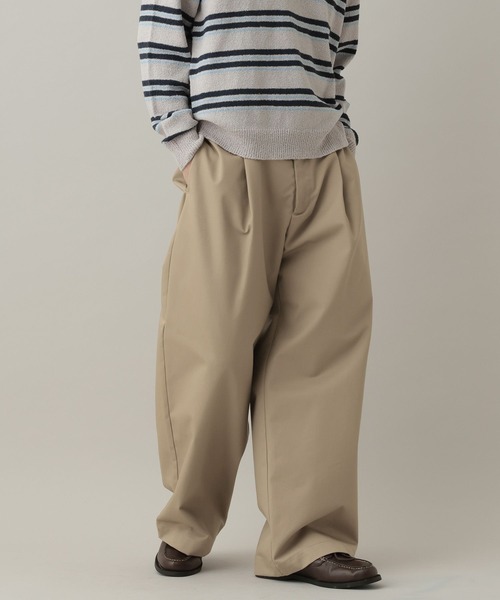 RAGEBLUE（レイジブルー）の「Extra Chino Twill Straight Wide Pants/チノワイドタックストレートパンツ（チノパンツ・メンズ・ベージュ/ネイビー・MEDIUM/LARGE）」の19枚目の写真