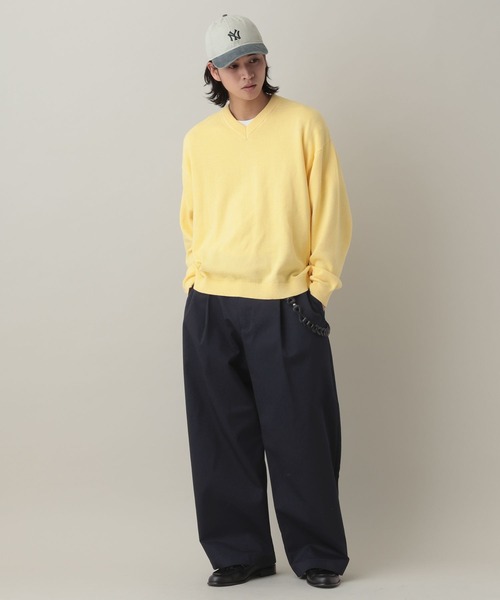 RAGEBLUE（レイジブルー）の「Extra Chino Twill Straight Wide Pants/チノワイドタックストレートパンツ（チノパンツ・メンズ・ベージュ/ネイビー・MEDIUM/LARGE）」の20枚目の写真