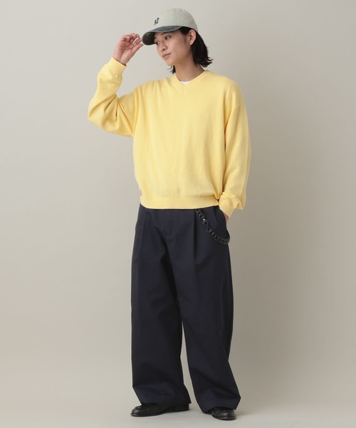 RAGEBLUE（レイジブルー）の「Extra Chino Twill Straight Wide Pants/チノワイドタックストレートパンツ（チノパンツ・メンズ・ベージュ/ネイビー・MEDIUM/LARGE）」の21枚目の写真