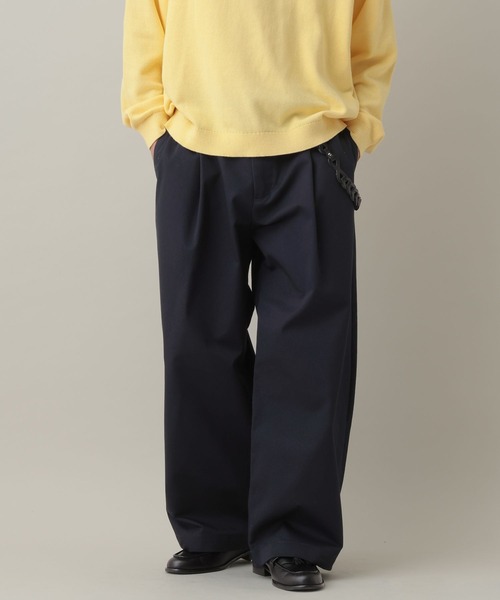 RAGEBLUE（レイジブルー）の「Extra Chino Twill Straight Wide Pants/チノワイドタックストレートパンツ（チノパンツ・メンズ・ベージュ/ネイビー・MEDIUM/LARGE）」の13枚目の写真