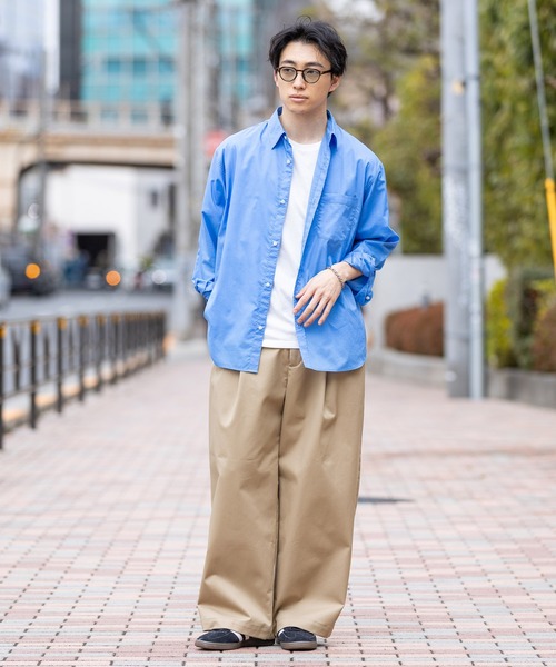 セール】Extra Chino Twill Straight Wide Pants/チノワイドタック