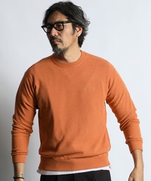 The DUFFER of ST.GEORGE | TC CREPE KNIT CREW NECK PULLOVER:クレープニット クルーネック / コットンポリエステル / ドライタッチ(ニット/セーター)