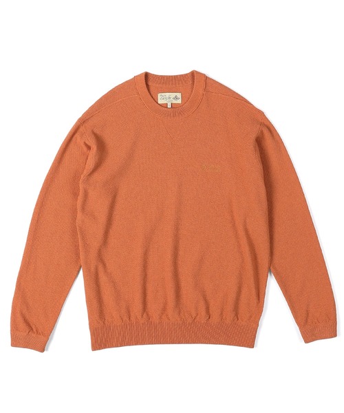 The DUFFER of ST.GEORGE（ザダファーオブセントジョージ）の「TC CREPE KNIT CREW NECK PULLOVER：クレープニット クルーネック / コットンポリエステル / ドライタッチ（ニット/セーター・メンズ・オレンジ/ブラック/ブルーグリーン/グレー・X-LARGE/LARGE/MEDIUM）」の18枚目の写真