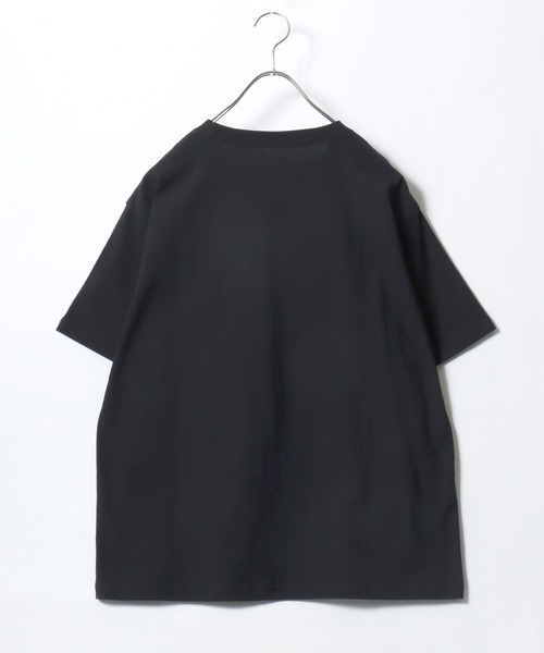 Salong hameu（サロン ハミュー）の「別注 リメイク風チェックアップリケロゴTシャツ/韓国ストリート/Y2K/古着ライク/ユニセックス/Sサイズから展開（Tシャツ/カットソー・メンズ・ホワイト系その他/カモフラージュ/ホワイト×レッド/ブラック系その他/ブラック×イエロー/ホワイト×グリーン・M/S/L）」の20枚目の写真