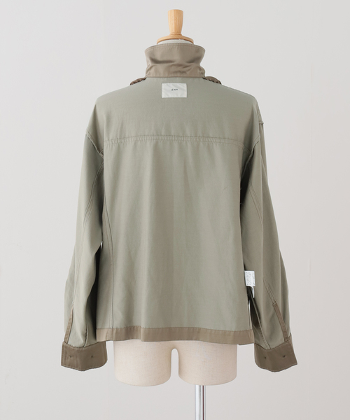 IENA（イエナ）の「フィブリルサテン ミリタリーブルゾン（ミリタリージャケット・レディース・カーキ・FREE）」の15枚目の写真