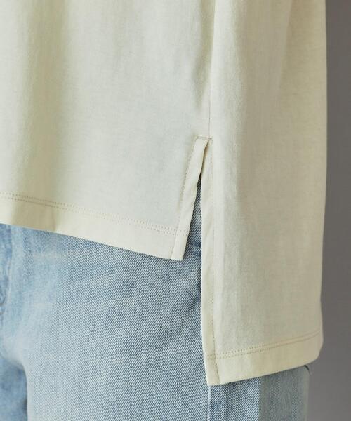 AMERICANA（アメリカーナ）の「Americana（アメリカーナ）【別注】 接触冷感 袖ロールアップ ロゴTシャツ（Tシャツ/カットソー・レディース・ブラック/ホワイト/ライトイエロー系・00）」の18枚目の写真