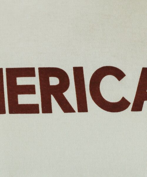 AMERICANA（アメリカーナ）の「Americana（アメリカーナ）【別注】 接触冷感 袖ロールアップ ロゴTシャツ（Tシャツ/カットソー・レディース・ブラック/ホワイト/ライトイエロー系・00）」の20枚目の写真