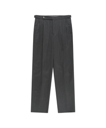 BELLIEF（ベリーフ）の「Essential Wool Gabardine Adjust Twill 2-Pleated Relaxed Trousers (Grey)（スラックス）」