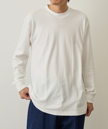 【Hanes】Suede Knit クルーネックロングスリーブ　Relax Fit