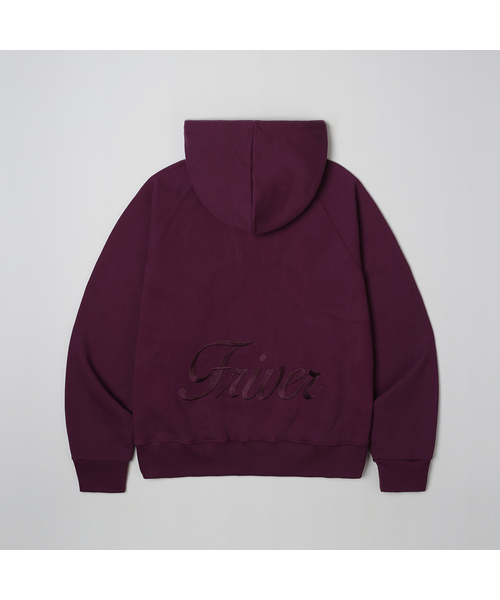 Friver essential 2way hoodie zip up — двухстороннее худи‑кардиган, фиолетовый [FRSP05LT03]