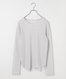 LEPSIM | 《オフィスライン》チュール付きラメリブLS　647857(Tシャツ/カットソー)