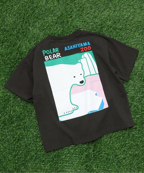 BREEZE（ブリーズ）の「【リンク】旭山動物園応援商品 バリエーションTシャツ（Tシャツ/カットソー・キッズ・チャコール/オレンジ/レインボー/アイボリー/カーキ/ブルー・80/90/100/110/120/130/140）」の3枚目の写真