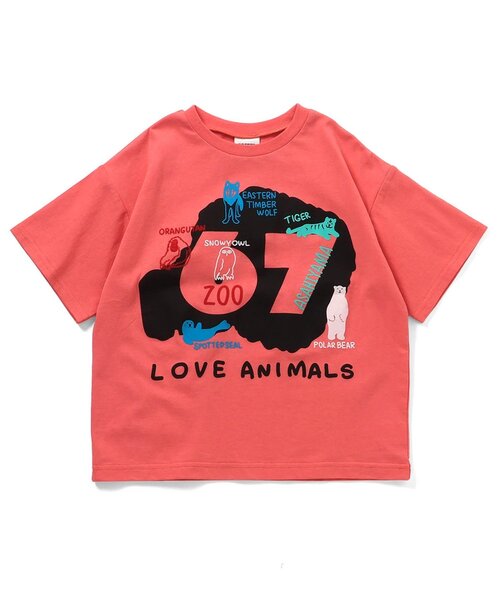 BREEZE（ブリーズ）の「【リンク】旭山動物園応援商品 バリエーションTシャツ（Tシャツ/カットソー・キッズ・チャコール/オレンジ/レインボー/アイボリー/カーキ/ブルー・80/90/100/110/120/130/140）」の11枚目の写真