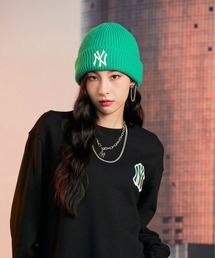 MLB(���W���[���[�O�x�[�X�{�[��)�̃G���G���r�[�yMLB�z- �j���[���[�N�E�����L�[�X �r�[�j�[�yNew York Yankees JELLY BEANIE GREEN 3ABNM7206�z(�j�b�g�L���b�v/�r�[�j�[)