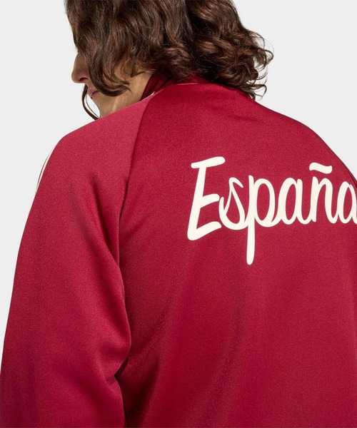 美品 М adidas スペイン柄 セットアップ 上下 ジャージ バックプリント スペイン代表 オリジナルス トラックトップ / ジャージ / アディダス