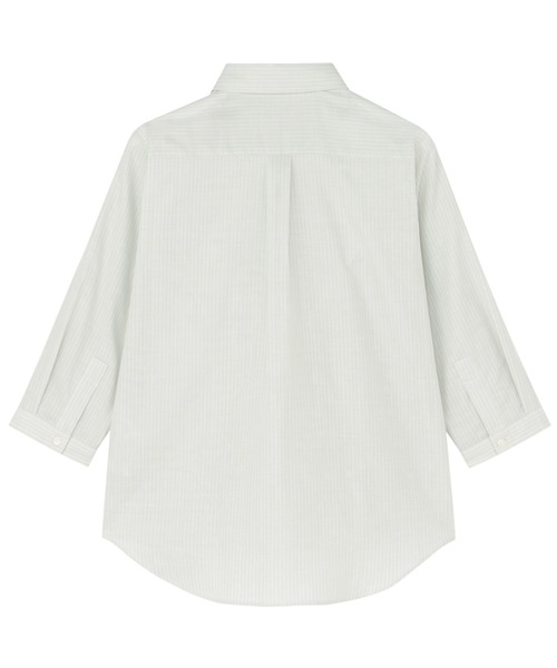 TOKYO SHIRTS(トウキョウシャツ)の「【Pitta Re:)】ふわっとガーゼシャツ レギュラーシルエット 七分袖 綿100% レディース カジュアルシャツ(シャツ/ブラウス・レディース・グリーン・S/M/L)」の2枚目の写真