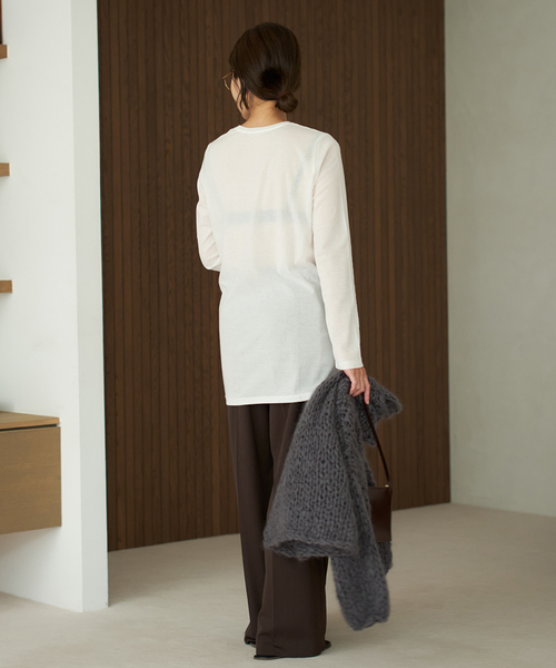 【タグ付き新品未使用】LIGHT SHEER LONG Tシャツ 追加》LIGHT SHEER LONG Tシャツ 2（Tシャツ/カットソー）｜Plage