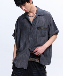 RSSC（アールエスエスシー）の「DYED WRINKLE HALF SHIRT - GRAY（シャツ/ブラウス）」