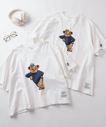 【71】【DISCUS/ディスカス】U.S.COLLEGEコラボ ショート丈/レギュラー丈 マスコットデザイン プリントTシャツ/レディース
