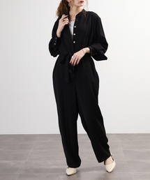 激レア　超希少　西ドイツ製　JIL SANDER コンビネゾン　オールインワン セール】Vネック オールインワン コンビネゾン ジャンプスーツ 半袖