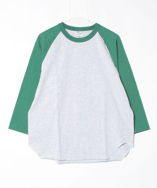 WALLA WALLA SPORT(ワラワラスポーツ)の「3/4 BASEBALL TEE ASH 2-TONE / 3/4 ベースボール ティー アッシュ 2トーン(Tシャツ/カットソー・メンズ・その他3/その他5/その他4/その他7/その他1/その他6/その他8/その他9/その他2・X-LARGE/XX-LARGE/XXX-LARGE/MEDIUM/LARGE/SMALL)」の4枚目の写真