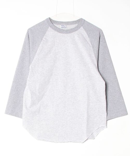WALLA WALLA SPORT(ワラワラスポーツ)の「3/4 BASEBALL TEE ASH 2-TONE / 3/4 ベースボール ティー アッシュ 2トーン(Tシャツ/カットソー・メンズ・その他3/その他5/その他4/その他7/その他1/その他6/その他8/その他9/その他2・X-LARGE/XX-LARGE/XXX-LARGE/MEDIUM/LARGE/SMALL)」の7枚目の写真