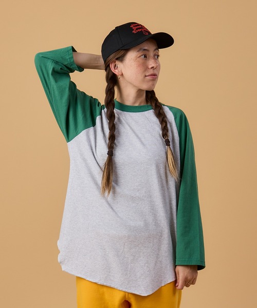 WALLA WALLA SPORT(ワラワラスポーツ)の「3/4 BASEBALL TEE ASH 2-TONE / 3/4 ベースボール ティー アッシュ 2トーン(Tシャツ/カットソー・メンズ・その他3/その他5/その他4/その他7/その他1/その他6/その他8/その他9/その他2・X-LARGE/XX-LARGE/XXX-LARGE/MEDIUM/LARGE/SMALL)」の1枚目の写真