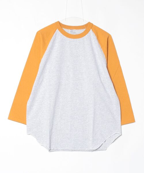 WALLA WALLA SPORT(ワラワラスポーツ)の「3/4 BASEBALL TEE ASH 2-TONE / 3/4 ベースボール ティー アッシュ 2トーン(Tシャツ/カットソー・メンズ・その他3/その他5/その他4/その他7/その他1/その他6/その他8/その他9/その他2・X-LARGE/XX-LARGE/XXX-LARGE/MEDIUM/LARGE/SMALL)」の16枚目の写真