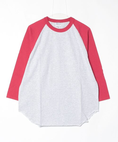WALLA WALLA SPORT(ワラワラスポーツ)の「3/4 BASEBALL TEE ASH 2-TONE / 3/4 ベースボール ティー アッシュ 2トーン(Tシャツ/カットソー・メンズ・その他3/その他5/その他4/その他7/その他1/その他6/その他8/その他9/その他2・X-LARGE/XX-LARGE/XXX-LARGE/MEDIUM/LARGE/SMALL)」の18枚目の写真