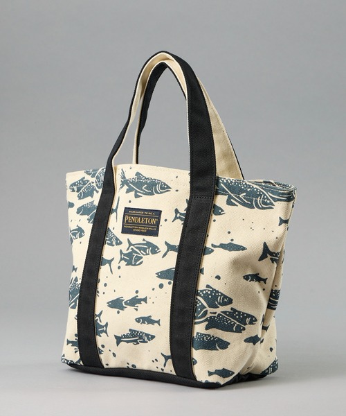 PENDLETON(ペンドルトン)の「【 PENDLETON / ペンドルトン 】SALMON CANVAS MINI TOTE / サーモンキャンバスミニトート(トートバッグ・レディース・ブラック/ブルー・FREE)」の7枚目の写真