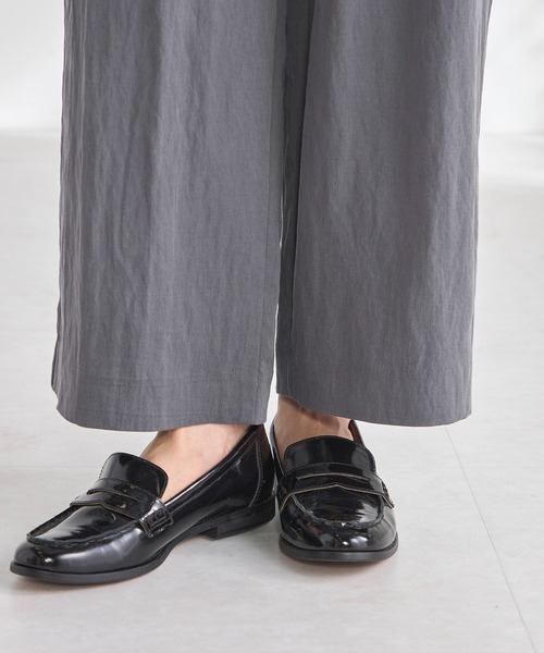 GALLORIA(ギャローリア)の「タックワイドパンツ(その他パンツ・レディース・チャコールグレー/ベージュ・S/M/LL/L)」の7枚目の写真