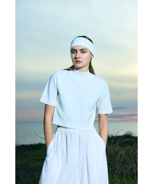 hi-neck cropped pullover（ニット/セーター）｜nagonstans（ナゴ